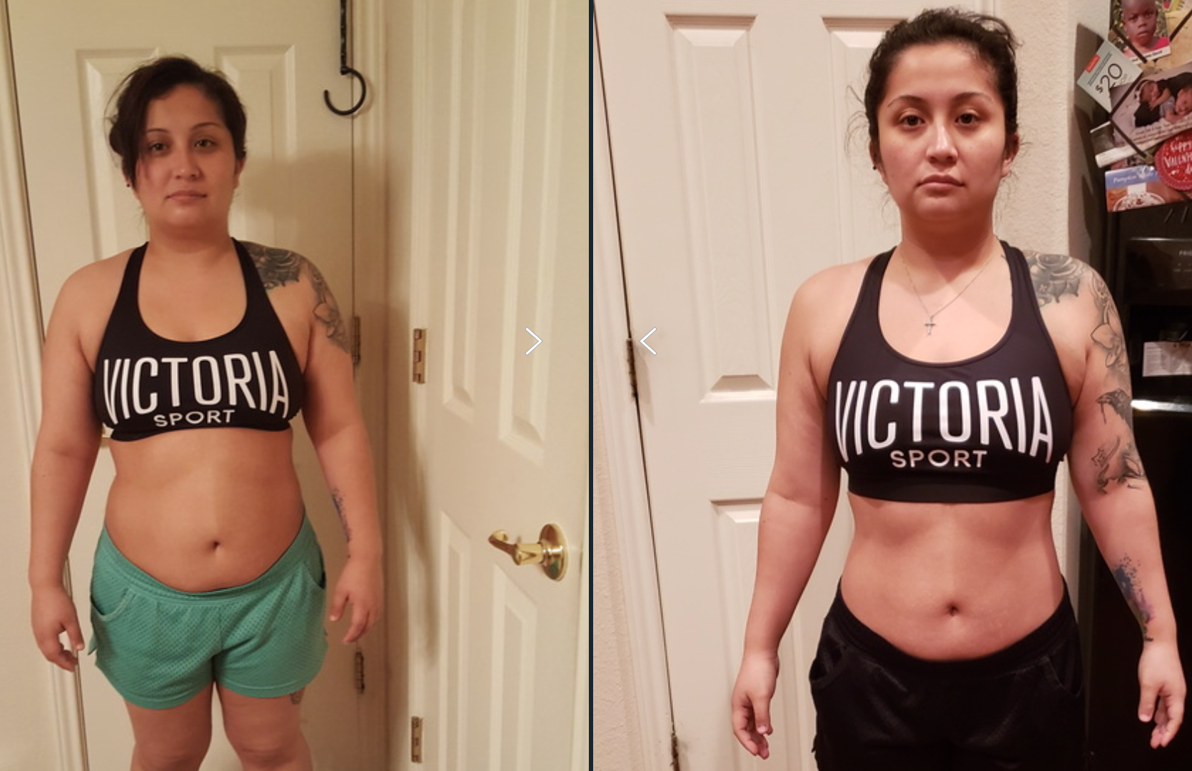 Amanda — before and after